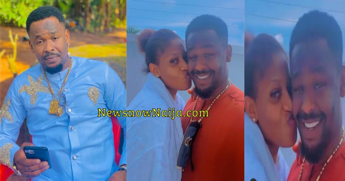 Nollywood Actor, Zubby Micheal Shows Off His Woman, Says "Na We Dey Here" [Video]