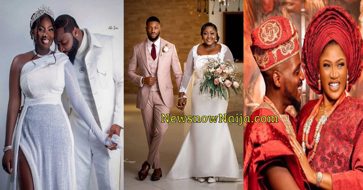 See 5 Nigerian Celebrities Who Got Married In 2021 (Photos)