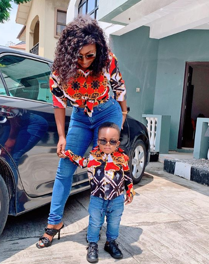 Yvonne Jegede & Her Son Serve As With Some Adorable Mummy & Son Moment - PHOTOS