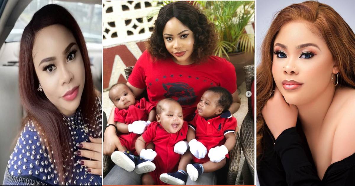 Meet Precious Chikwendu, The Nigerian Nollywood Actress Who Gave Birth To A Set Of Triplets