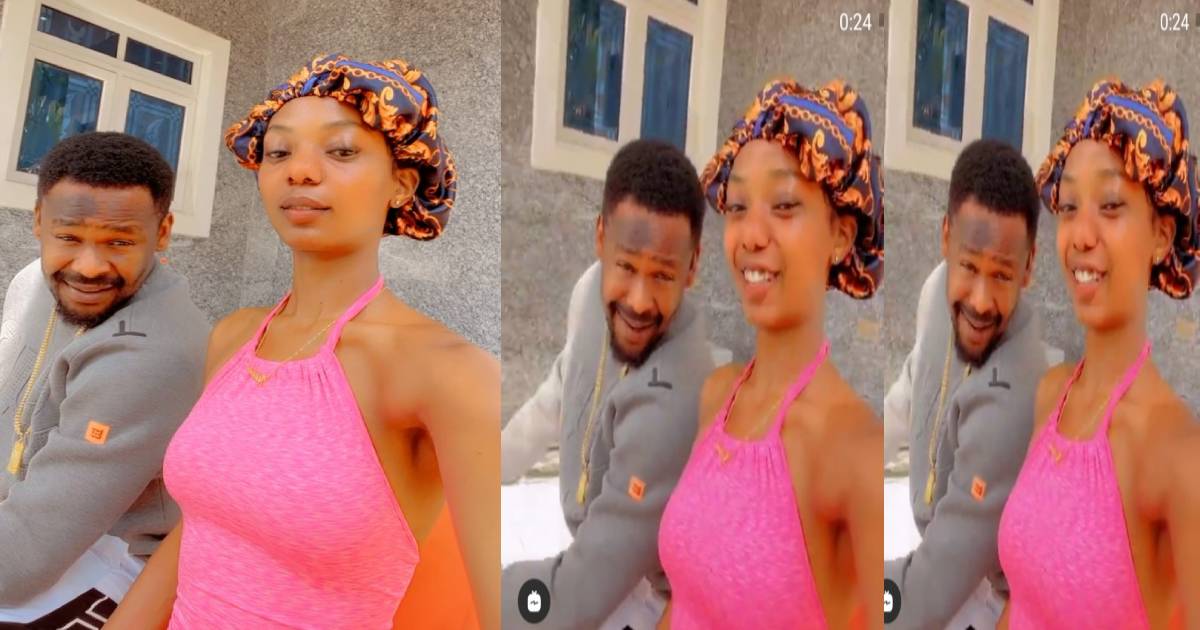 Reactions as Nollywood Actor, Zubby Michael Hosts His Ugandan Girlfriend In Style (Photos/Video)