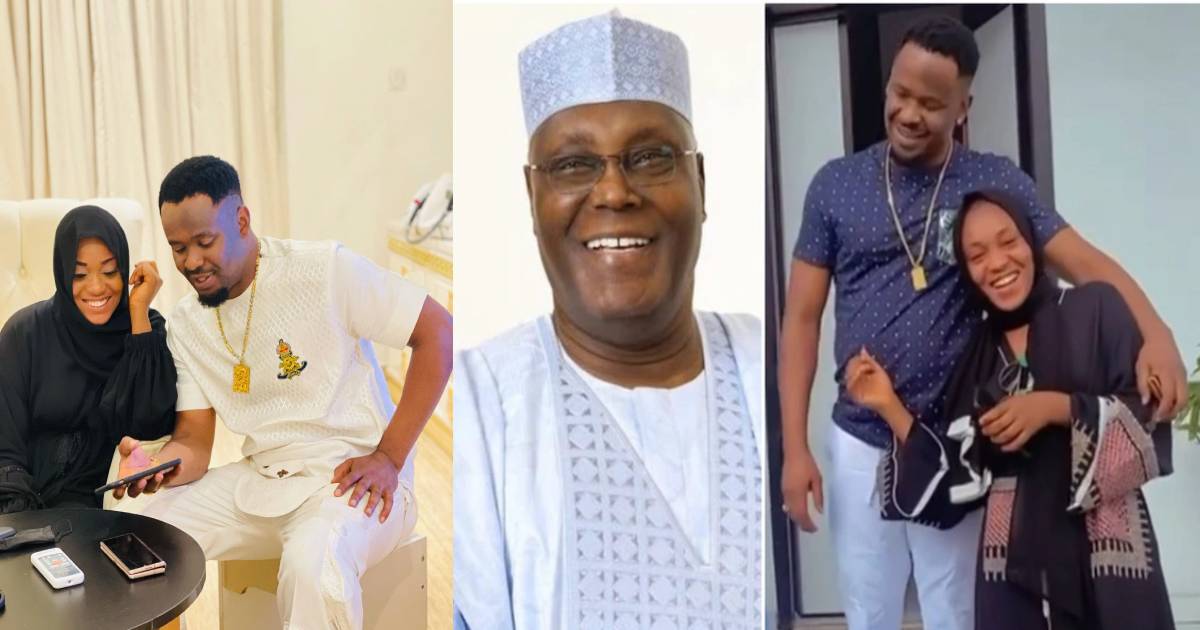 "Nana Atiku In The Building" Nigerian Actor Zubby Michael Says As He Welcomes Atiku's Daughter To His House (Video)