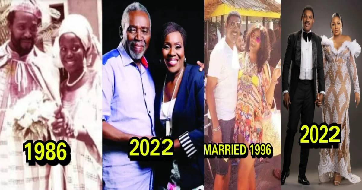 Nigerian Celebrities Who Got Married In 90's Or Less But Still Serving Us A Couple Goals (Photos)