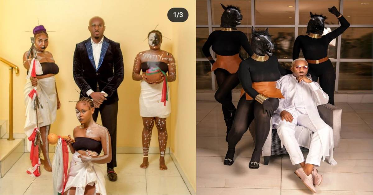 4 Times The Lagos Big-boy, Pretty Mike, And His Escorts Caused Stir At Public Events