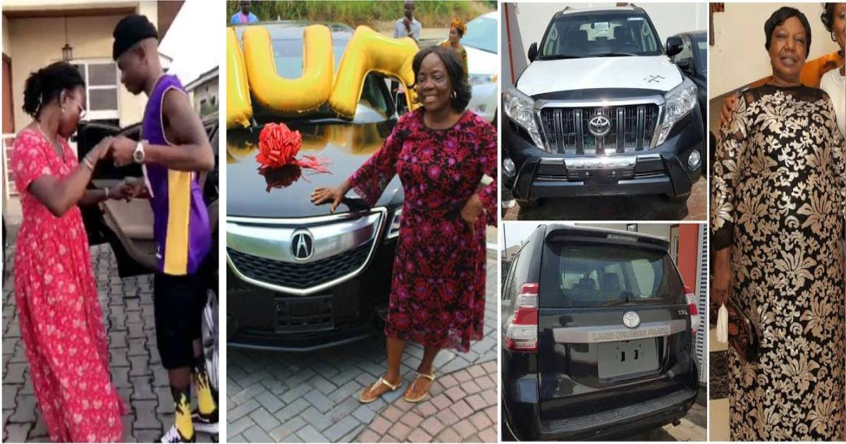 See Lovely Photos of Nigerian Celebrities Who Bought Their Mom Luxurious Cars