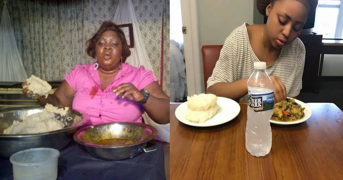 7 Female Nigerian Celebrities Who've A PHD in Eating Eba and Amala (Photos)