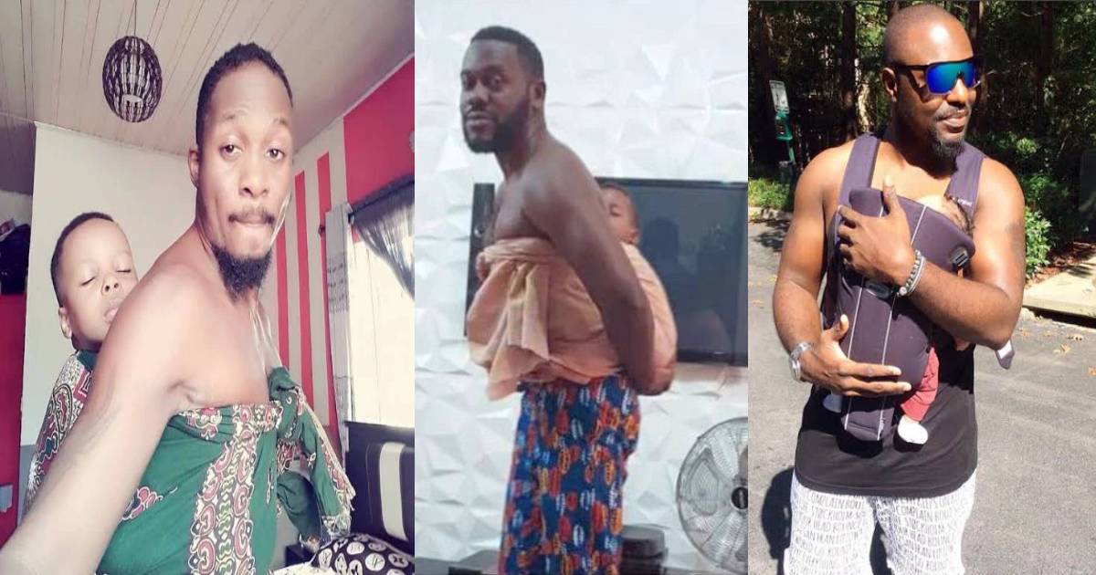 Daddy's Love: See Funny Photos Of Nigerian Celebrities Doing Daddy Duties