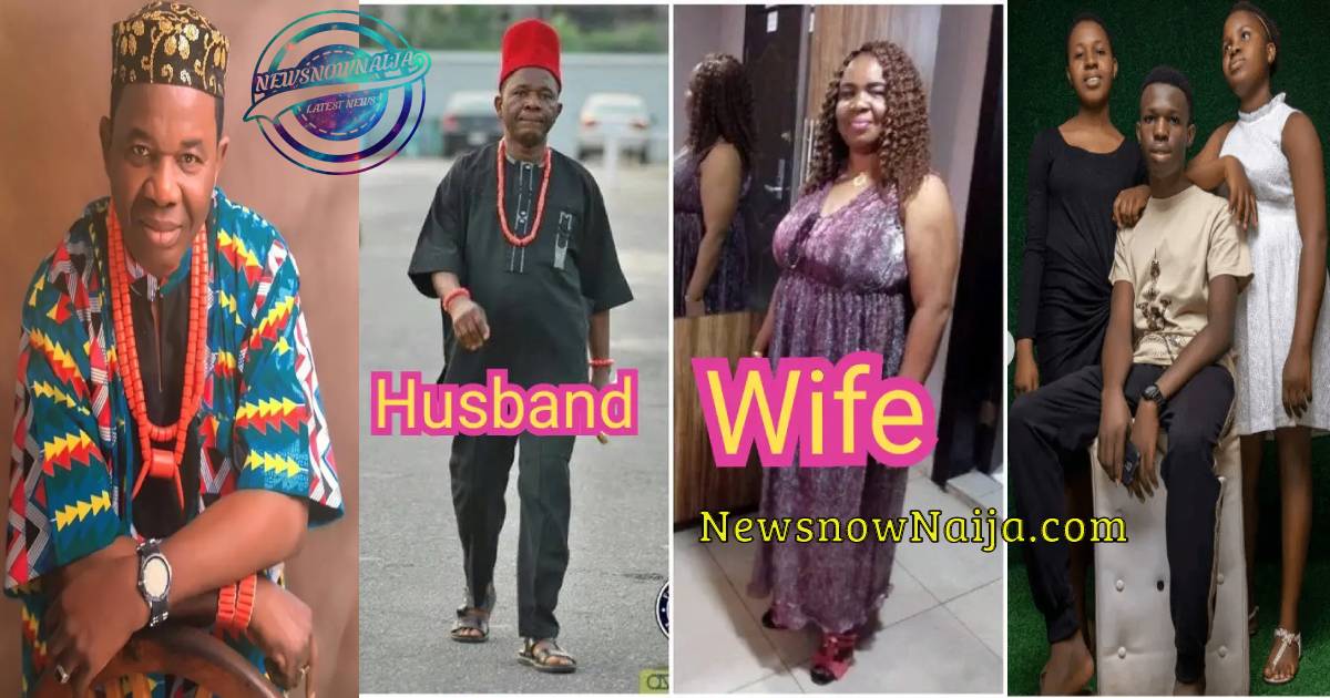 Meet The Wife Of Chiwetalu Agu With His Lovely Children