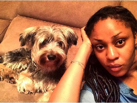 Munachi Abii And Her Dog Kiss!! Awww - Celebrities - Nigeria