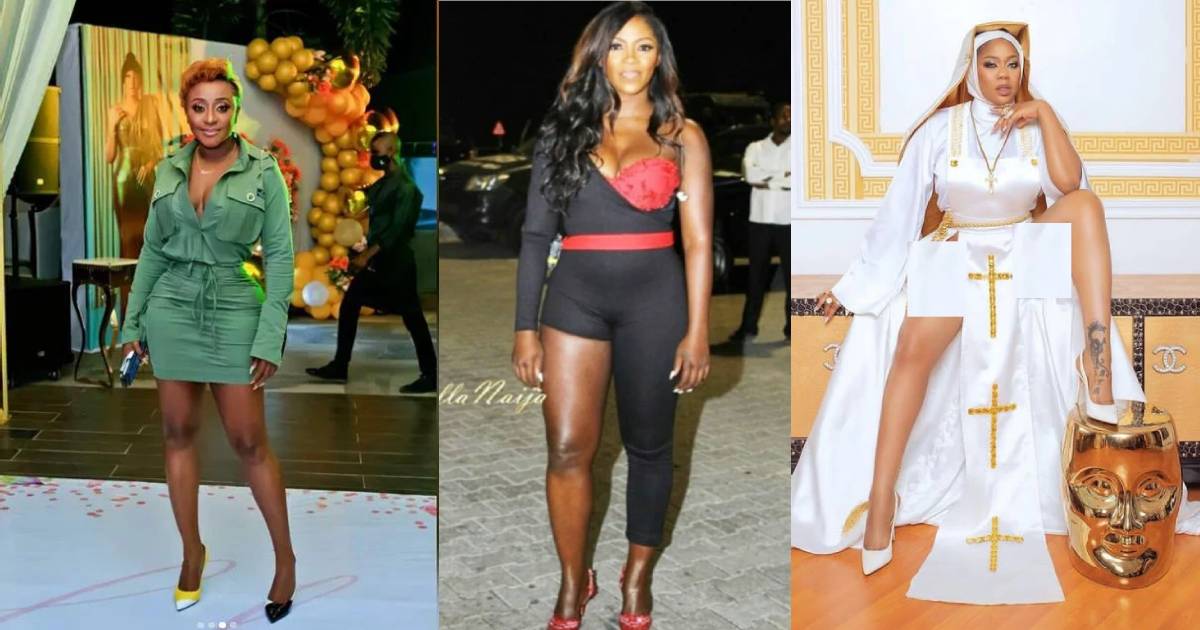 5 Times Nigeria Female Celebrities Appeared In The Weirdest Fashion Styles (Photos)