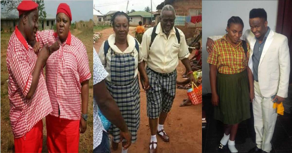 Check Out These 25 Hilarious Photos Of Nollywood Actors And Actresses In School Uniforms