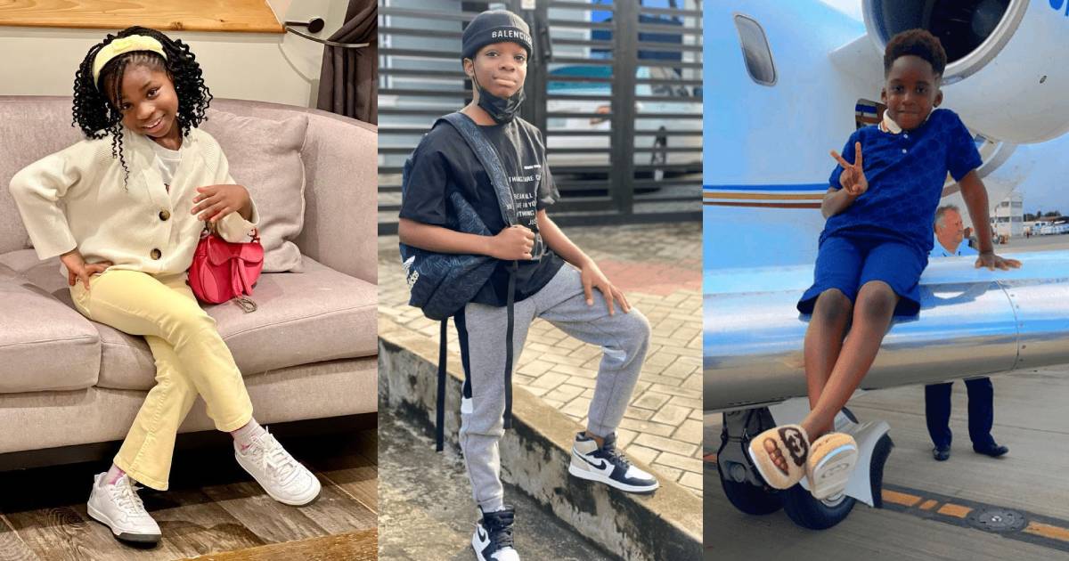 7 Nigerian Celebrity Beautiful Kids Who Are Making Waves Online As Influencers (See Photos)