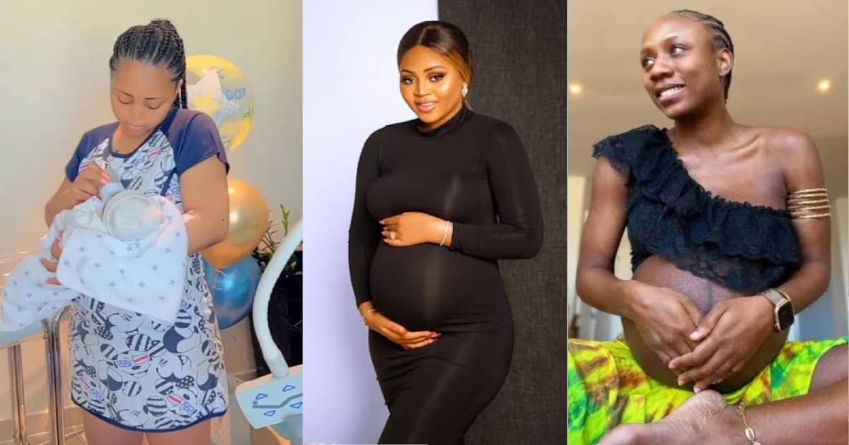 Meet 11 Nigerian Celebrities Who Prevented Their Pregnancy From Public Scene Till They Gave Birth