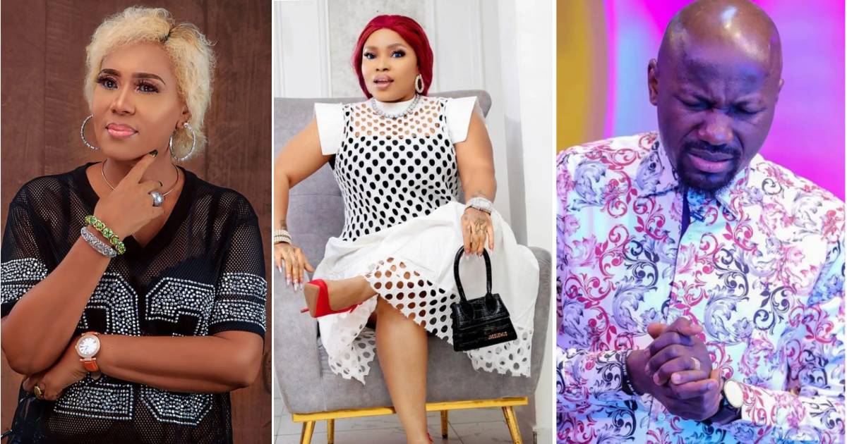 “My secret is out, I’m ready for you all” – Halima Abubakar blasts Shan George over her post about Apostle Suleiman