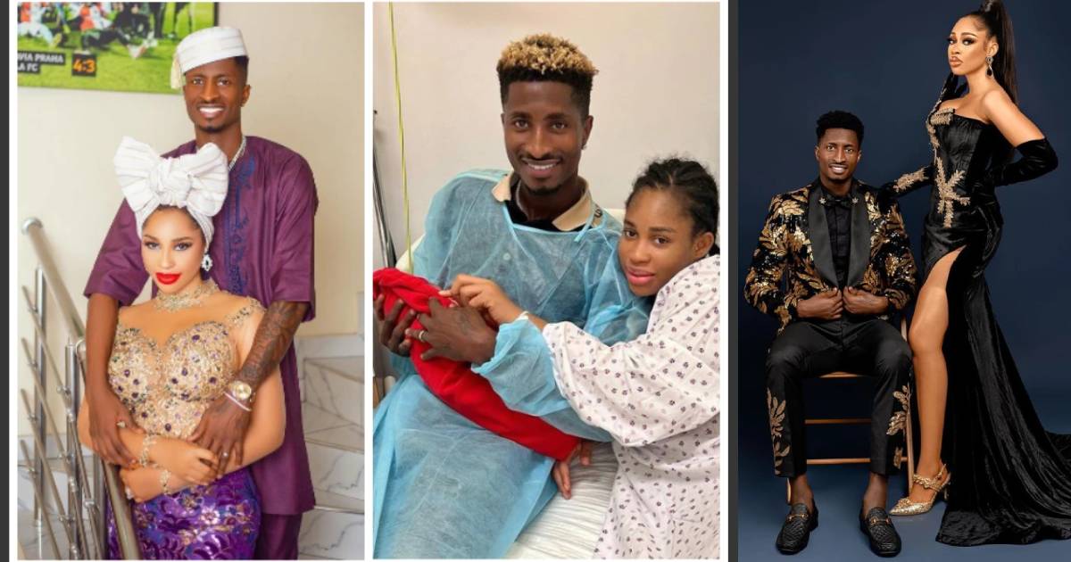 Super Eagles striker and Nollywood actress welcome a baby girl together in Europe