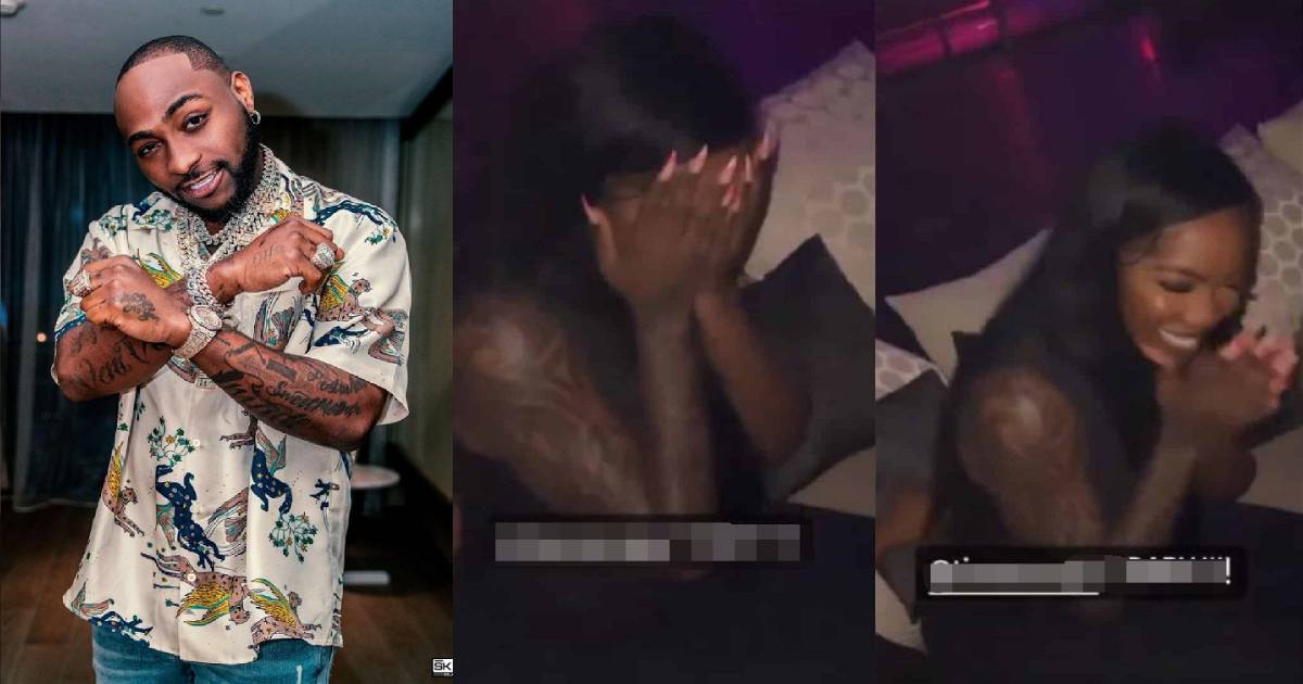 My T Baby - Singer Davido teases Tiwa Savage as they party hard in Morocco (video)