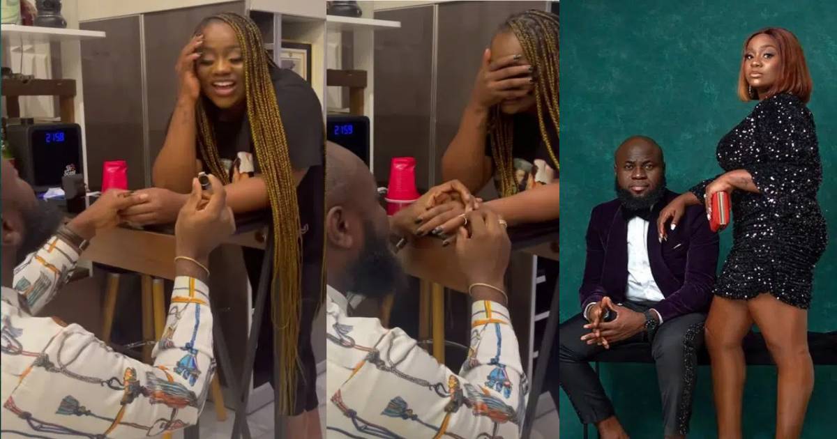 Comedian, Lasisi Elenu proposes to girlfriend (Video)