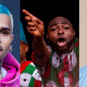 American singer, Chris Brown Congratulate Davido's Uncle Senator Ademola Adeleke as he post Him on his Instagram Page