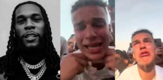 Oluwaburna - White Man Cries Passionately As Burna Boy Performs At An Event in Oslo, Norway (VIDEO)