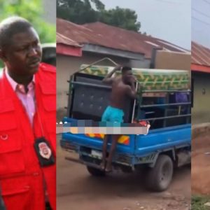Landlord Sacks Young Man Out Of House After EFCC Warned Against Renting House To Yahoo Boys (VIDEO)