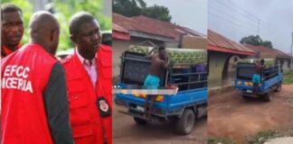 Landlord Sacks Young Man Out Of House After EFCC Warned Against Renting House To Yahoo Boys (VIDEO)