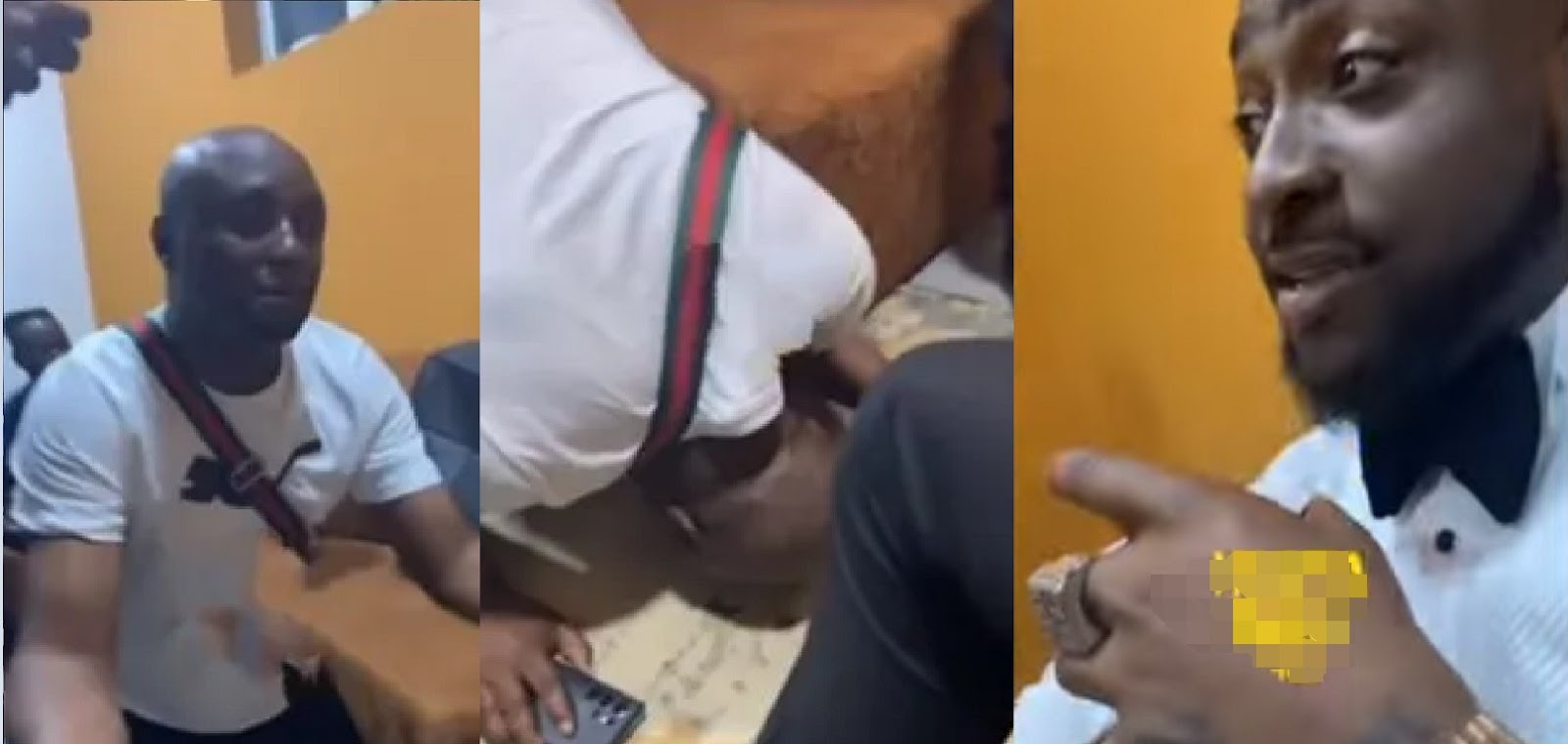 it's a pity, You don sell your self-respect - Reactions as Isreal DMW Bows And ‘Worships’ Davido [Video]