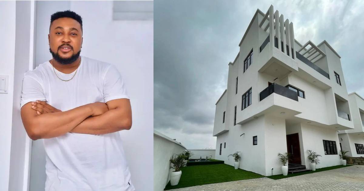 Mercy Johnson and Others React As Nollywood Actor, Nosa Rex Shows Off His Multimillion Naira Mansion