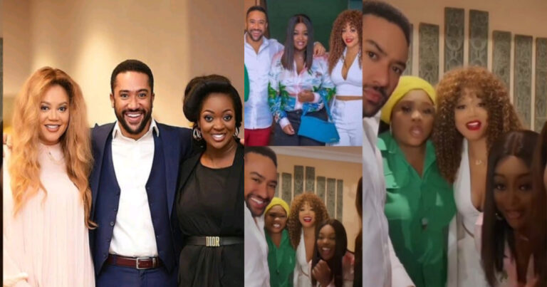 Nadia Buari hosts Jackie Appiah, Majid Michel, others at dinner party; shares fun moments with them (Video)